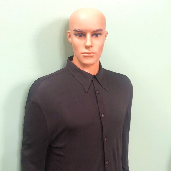 Gianni Versace Men's Brown Shirt, Sz 52 - Picture 2 of 8